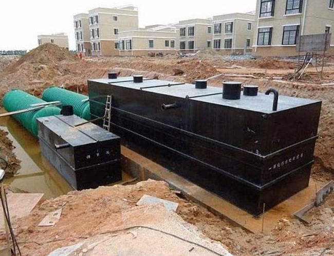 安徽某工廠(chǎng)生活區(qū)污水處理現(xiàn)場(chǎng)